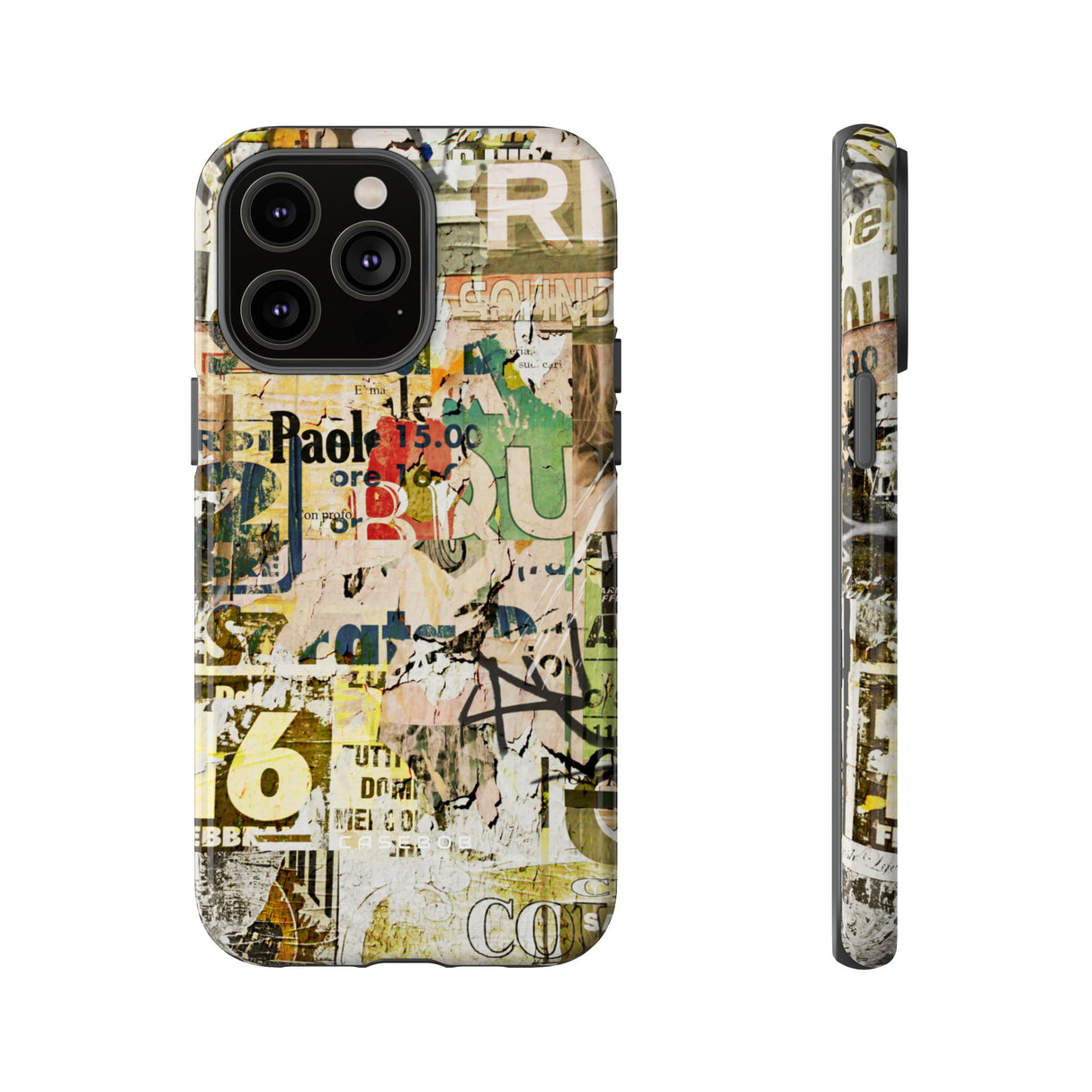 Grunge Vintage Poster - Protective Phone Case