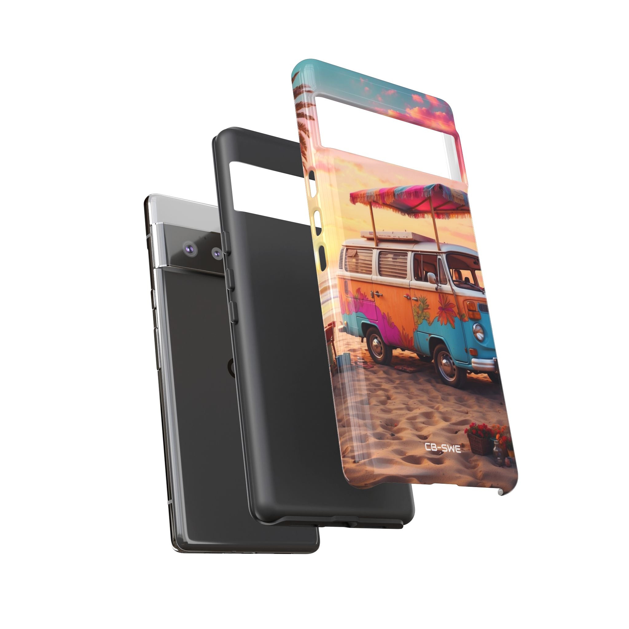 **Van Rests at Shore** - Google Pixel Case