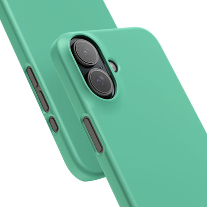 Medium Aquamarine iPhone 16 - Slim Phone Case