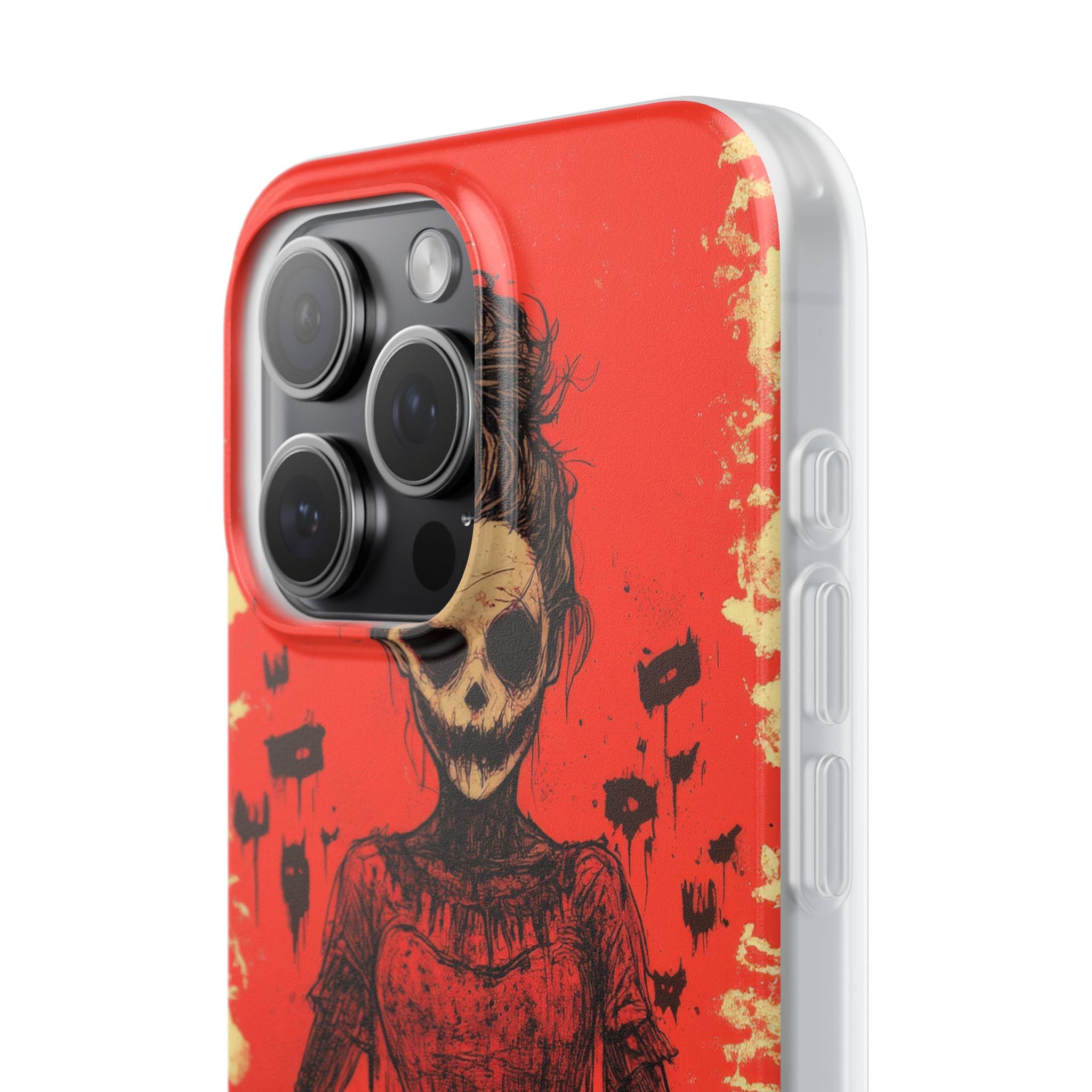 Haunting Scarlet Descent iPhone 15 - Flexi Phone Case