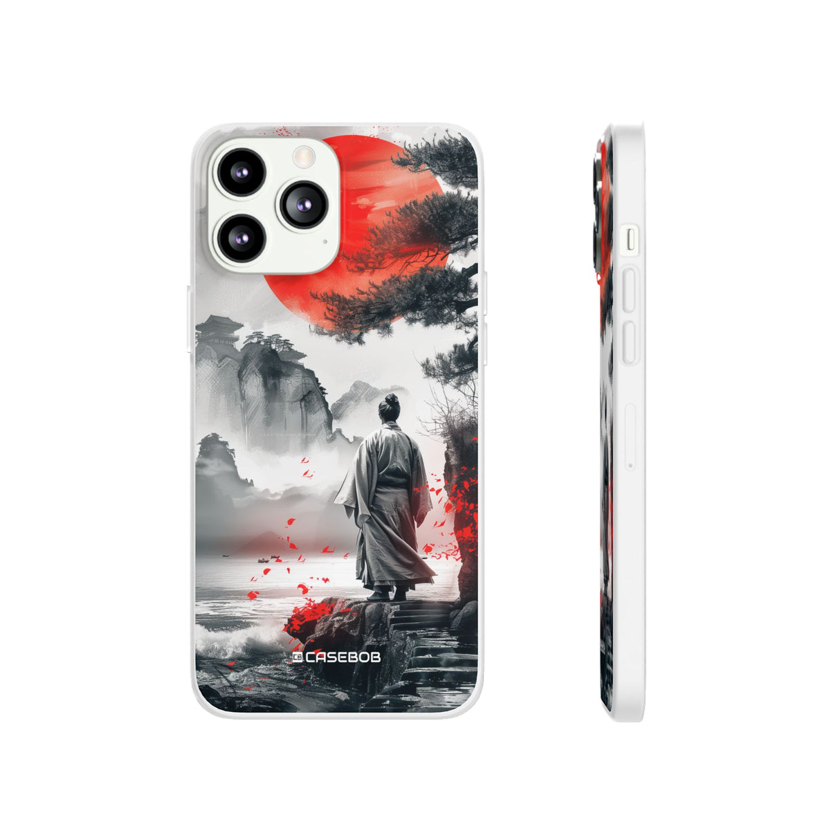 Serene Samurai Sunrise | Flexible Phone Case for iPhone