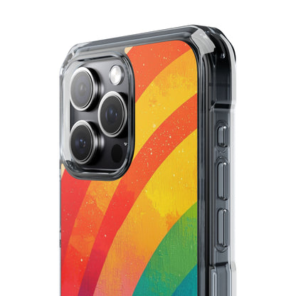 Textured Rainbow Arc iPhone 15 Pro Max Case - Impact