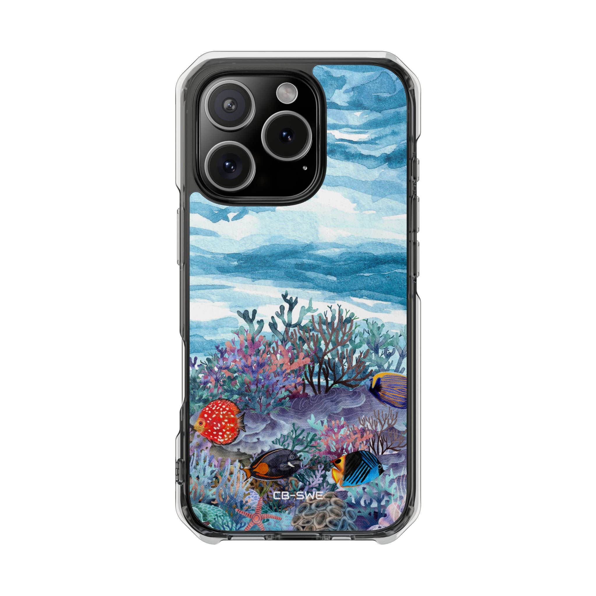 Aquatic Life Watercolors iPhone Case - Impact
