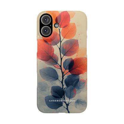 Ethereal Leaf Harmony iPhone 16 - Slim Phone Case