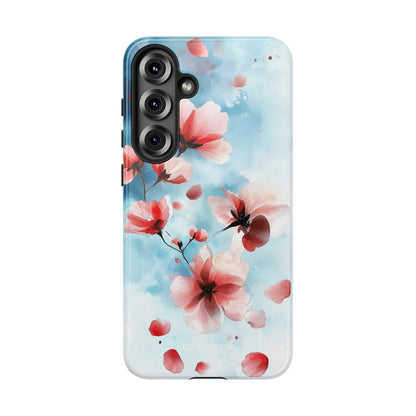 Pink Blossom Drift Samsung S25 Plus Case - Tough