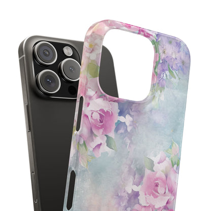 Dreamy Floral Watercolor - Slim iPhone 16 Phone Case