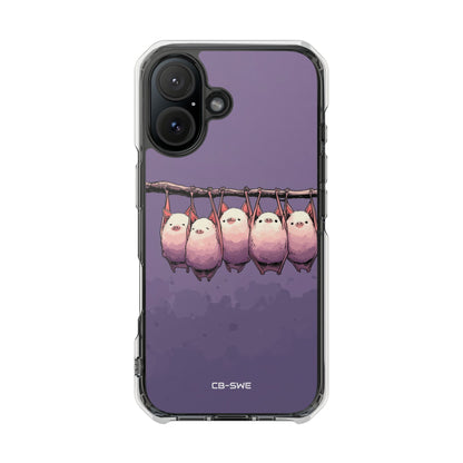 Bats Hang Playfully iPhone Case - Impact