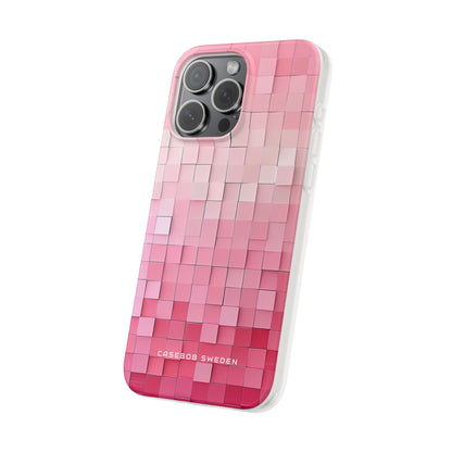 Gradient Pink Mosaic iPhone 15 - Flexi Phone Case