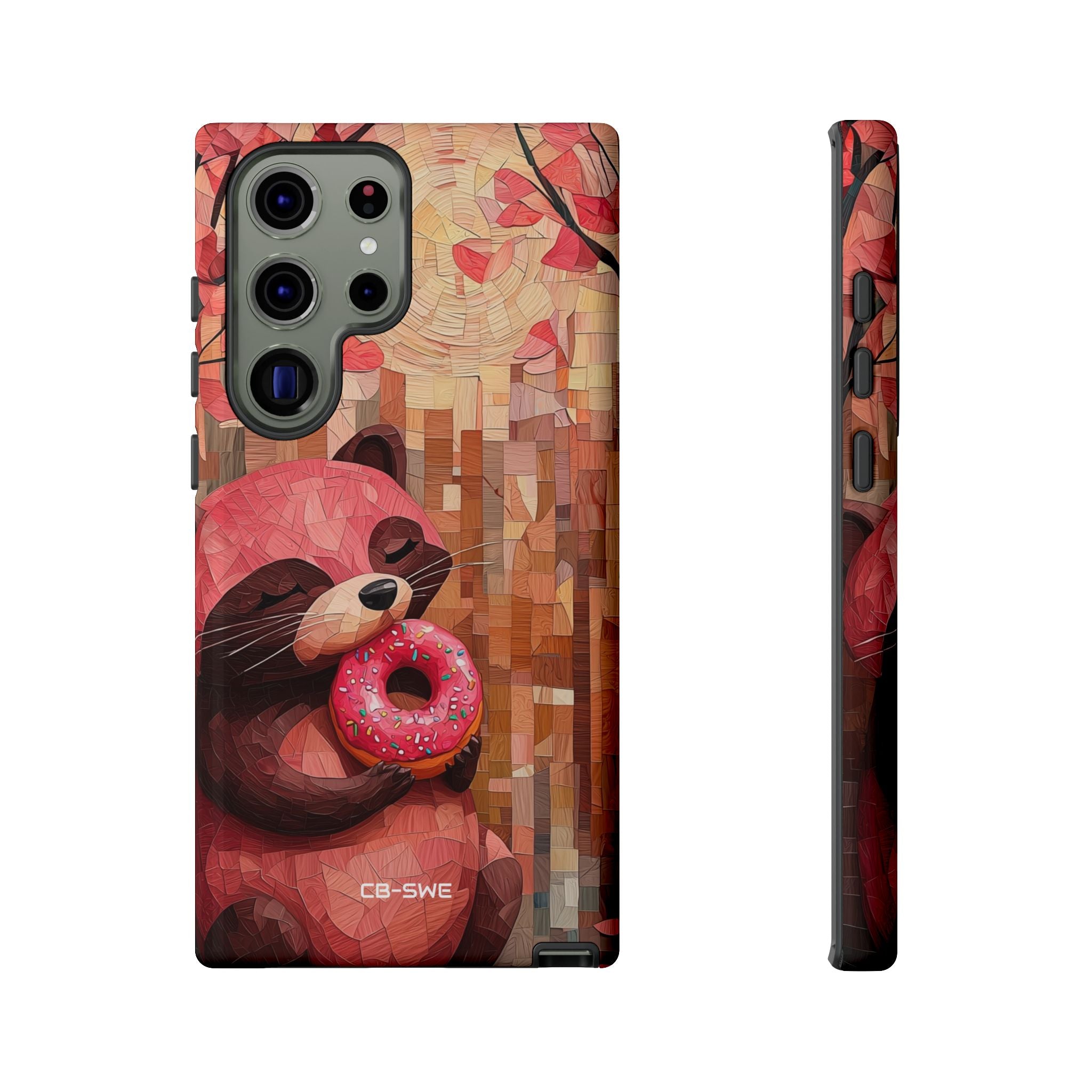 Raccoon Holds Donut - Samsung Case