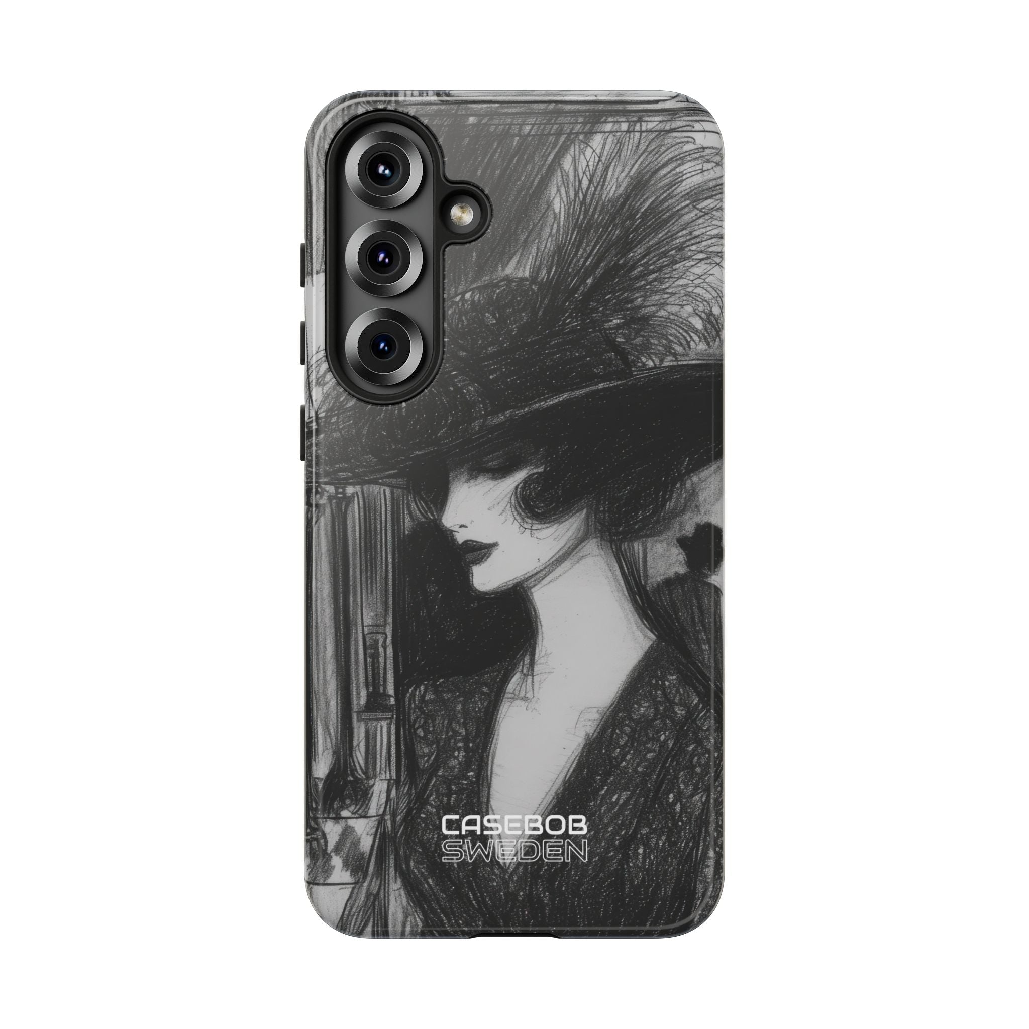Vintage Feather Elegance Samsung S25 - Tough