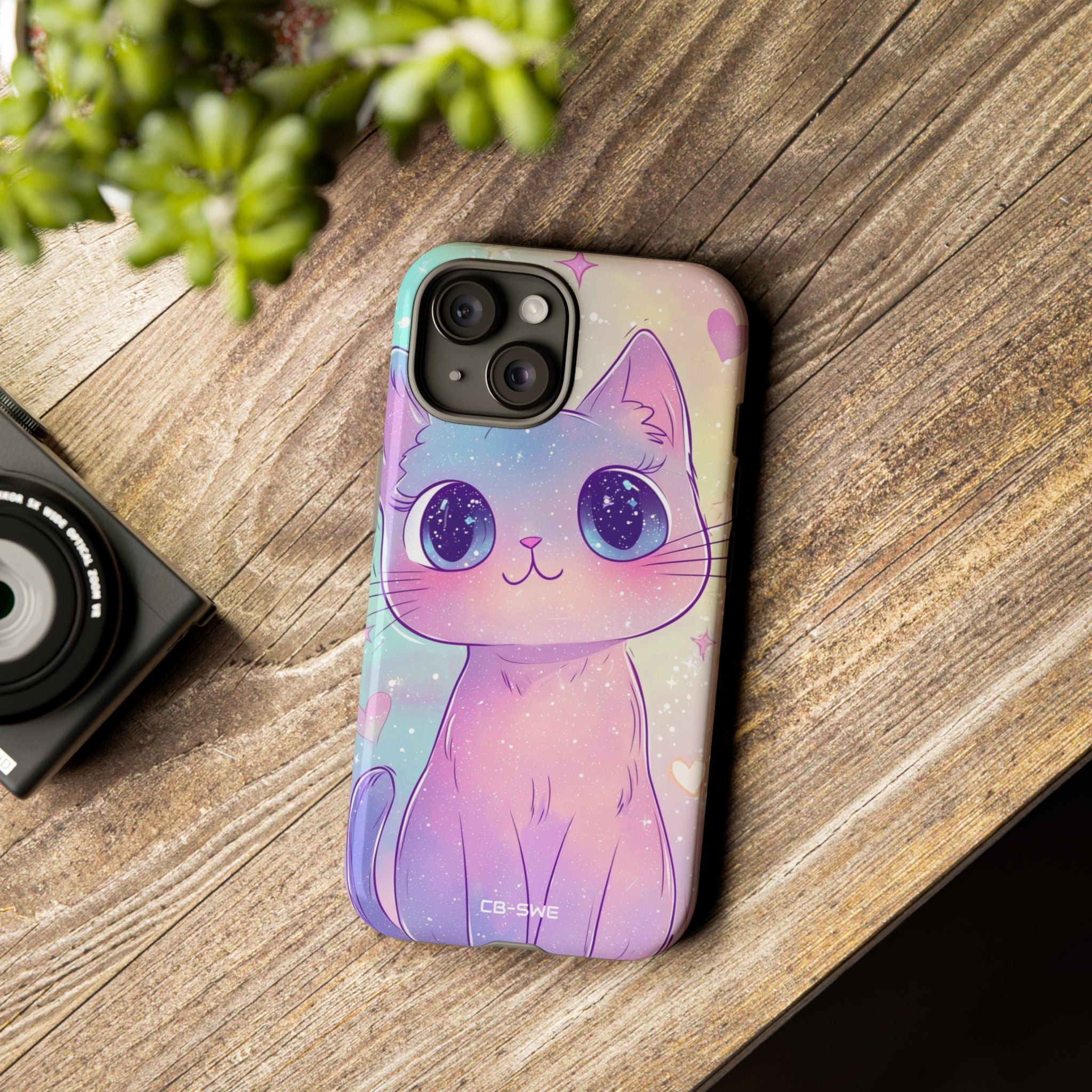 Sparkling Cat Smiles - iPhone Case