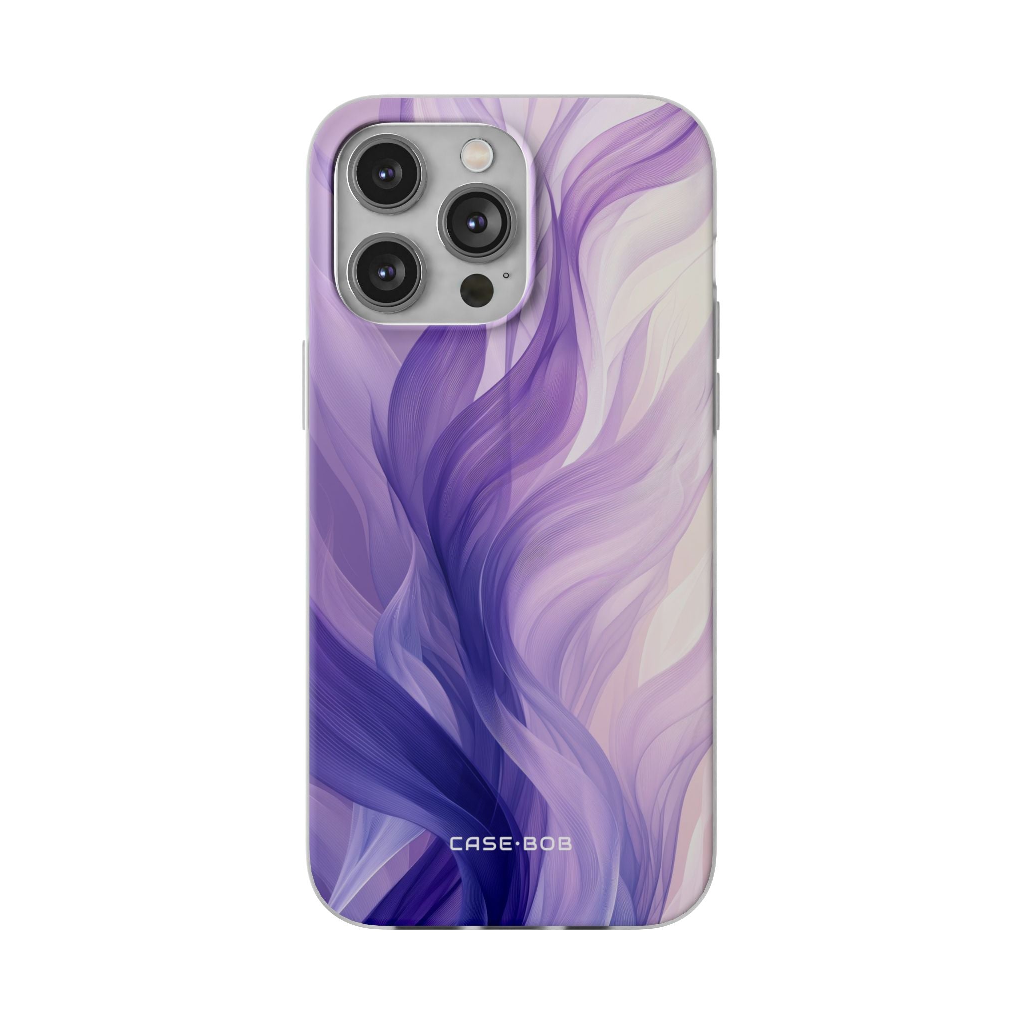 Purple Ribbon Waves iPhone 14 Pro Max Case - Soft