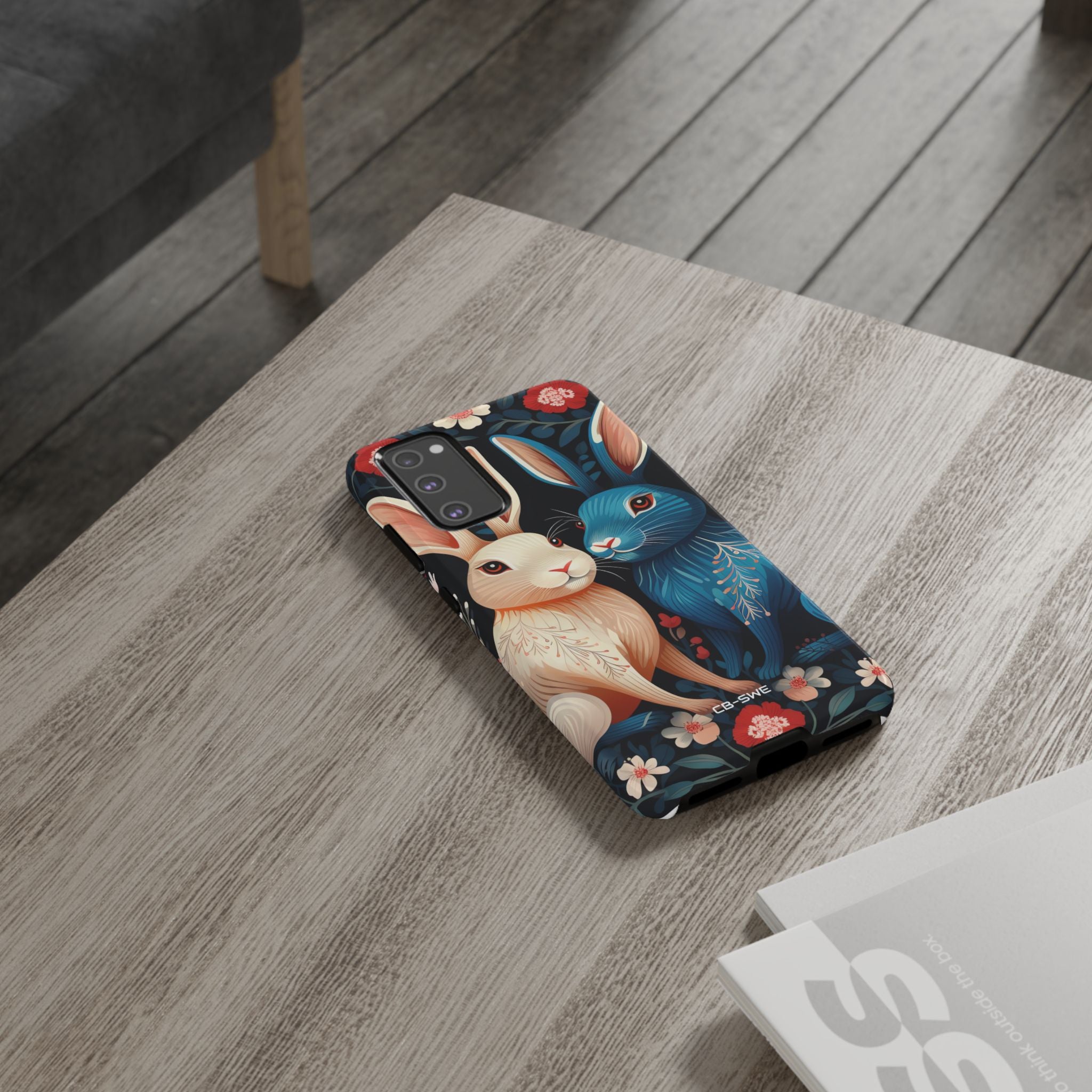 Rabbits Embrace Blossoms - Samsung Case