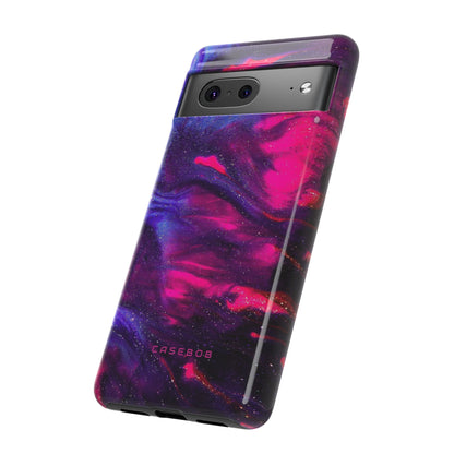 Deep Purple Ink Art - Protective Phone Case