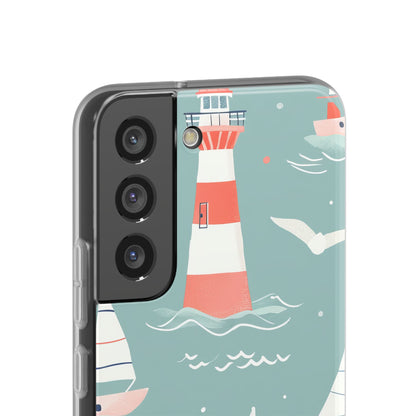 Lighthouse Nautical Charm - Flexi Samsung S22 Phone Case