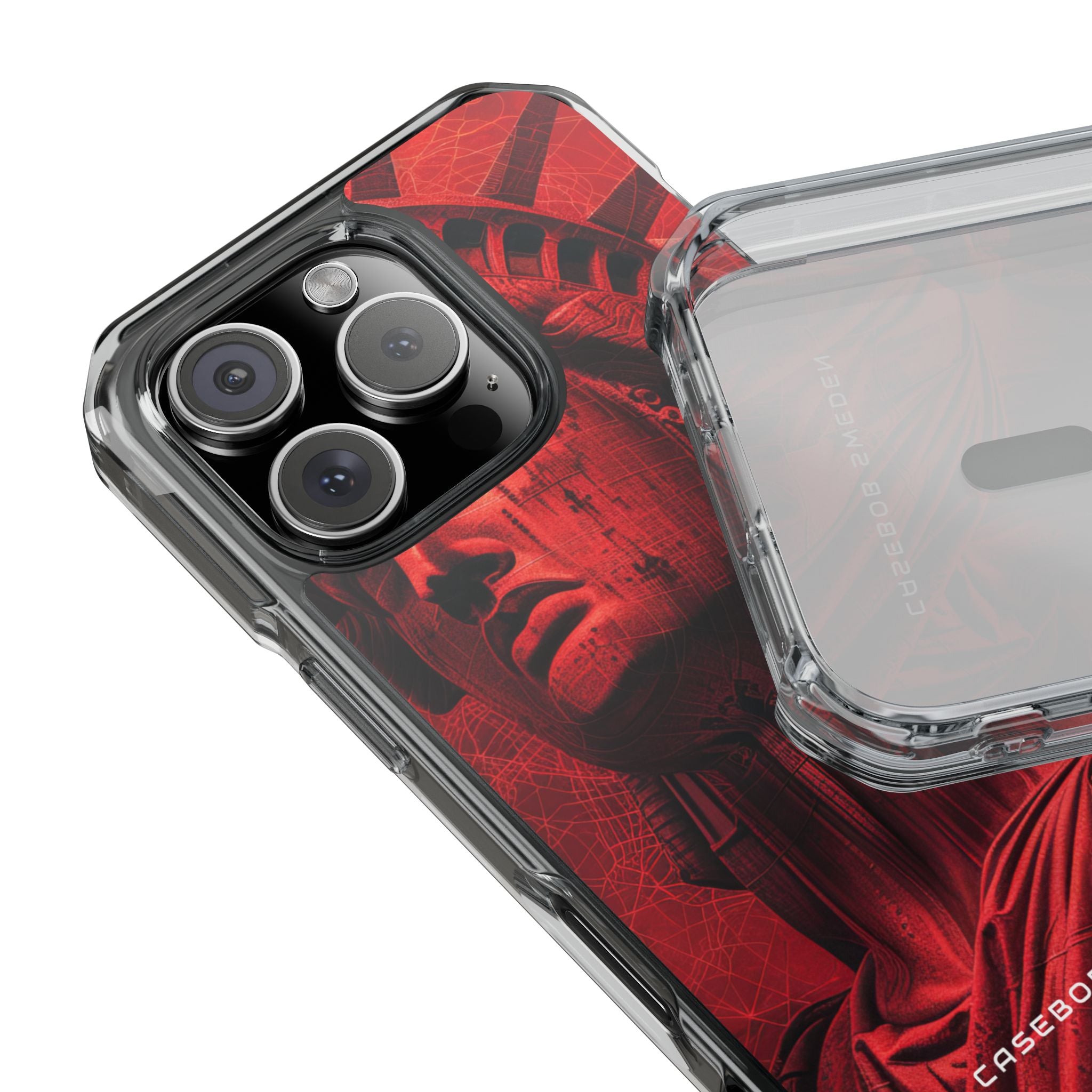 Zen Red Liberty Vision iPhone 16 - Clear Impact Phone Case