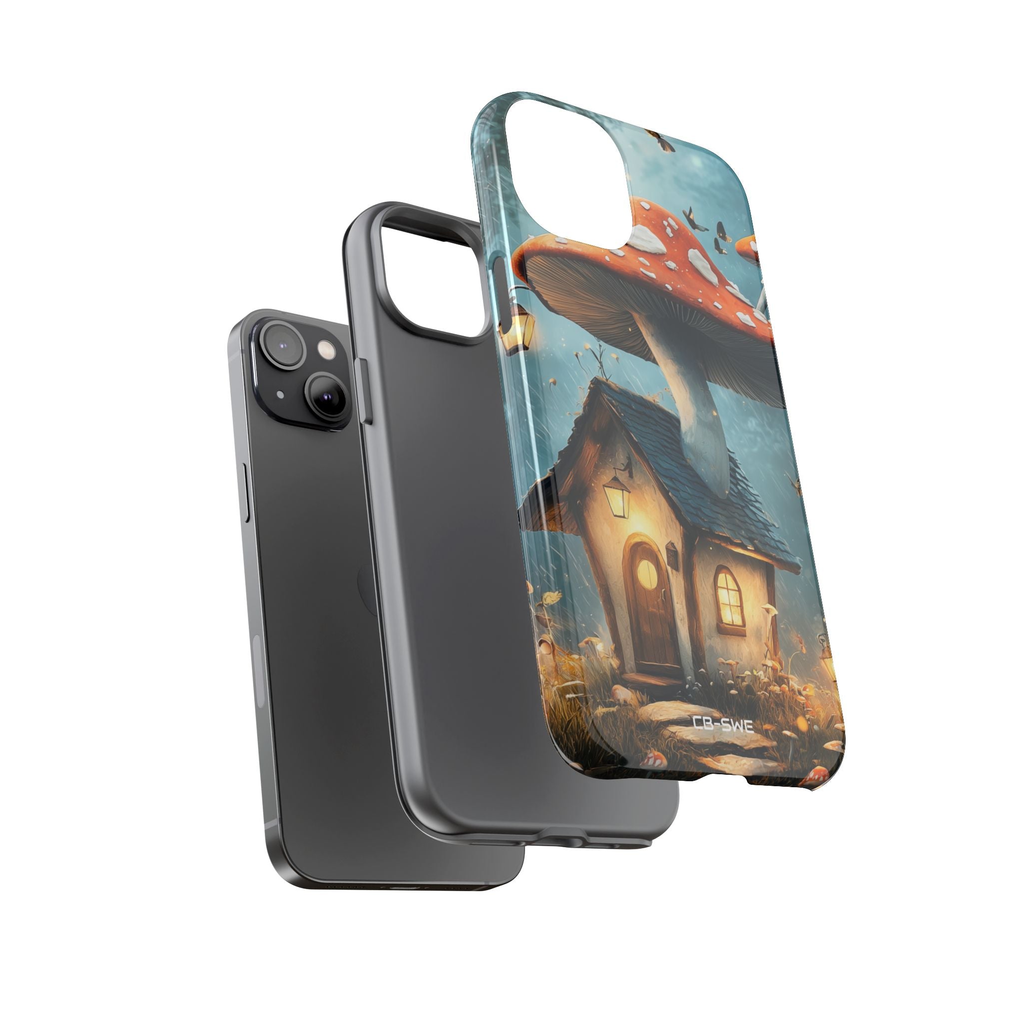 Mushroom House Glows - iPhone Case