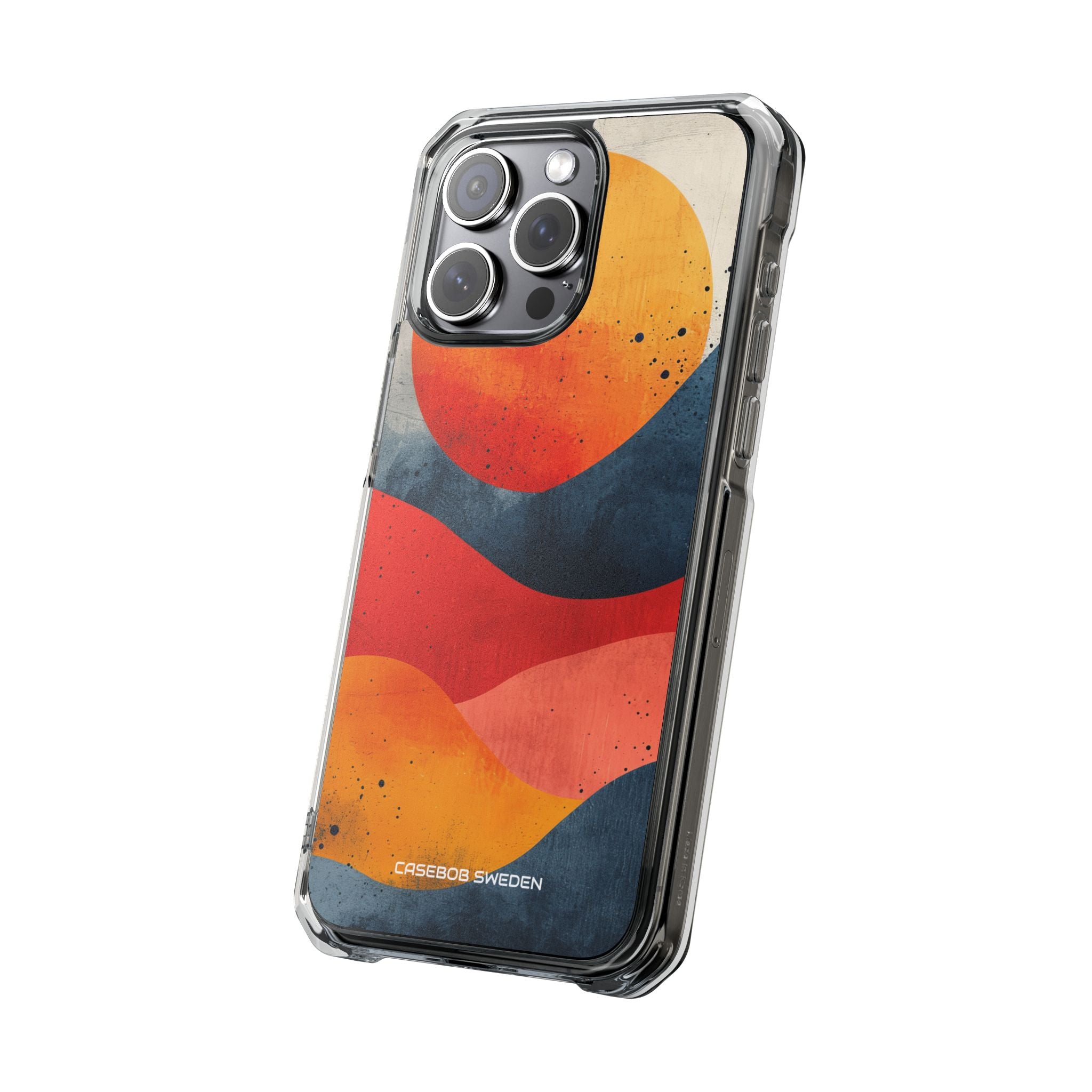 Sunburst Waves - Clear Impact iPhone 15 Phone Case