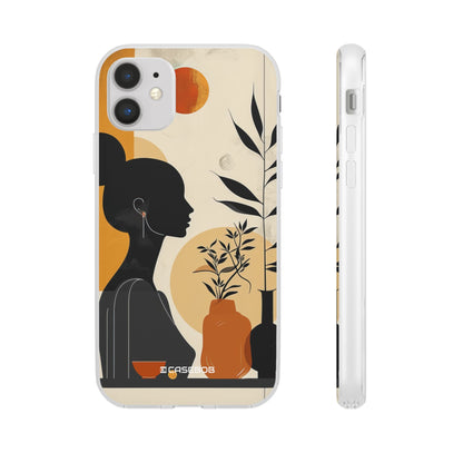 Modern Silhouette Tranquility | Flexible Phone Case for iPhone