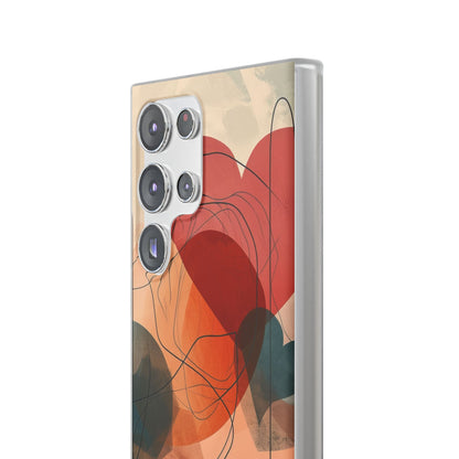 Abstract Heart Harmony | Flexible Phone Case for Samsung Galaxy