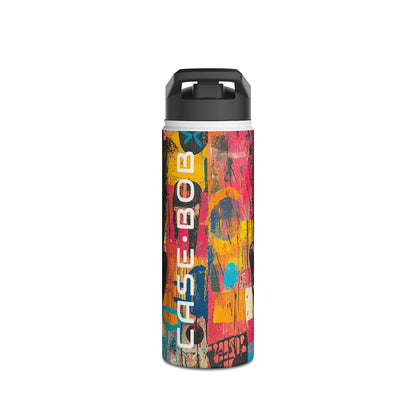 Black Orb Face - Stainless Steel Water Bottle