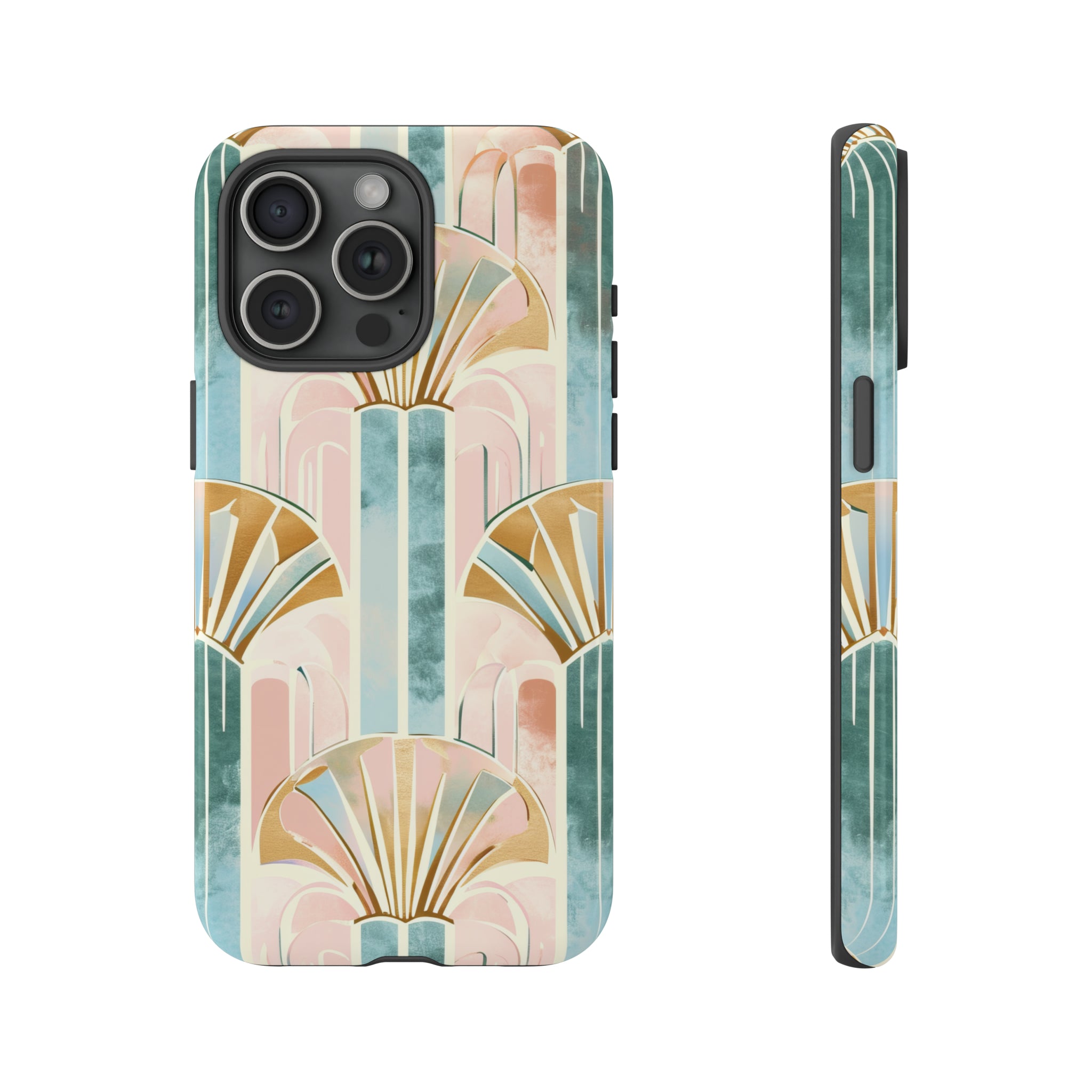 Art Deco Pastel Geometry - Protective Phone Case