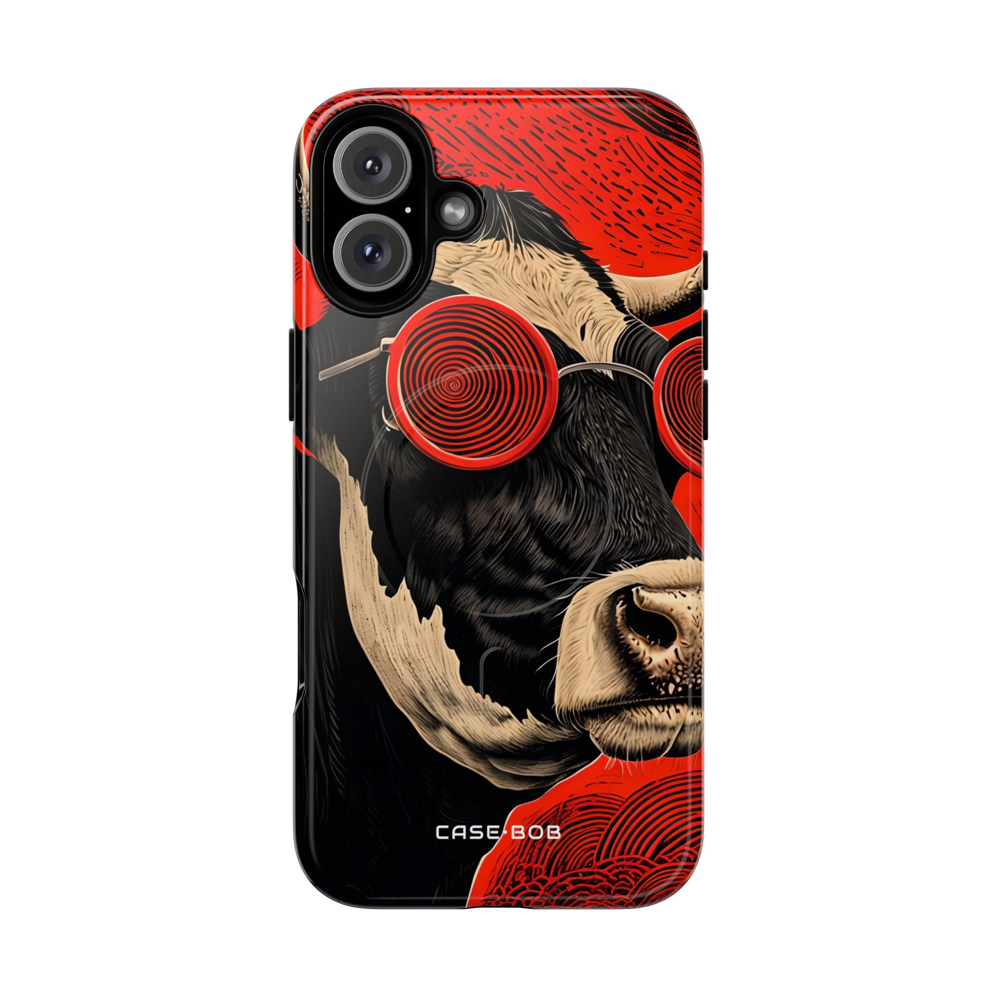 Hypnotic Cow iPhone 16 Plus Case - Tough+