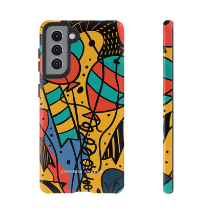 Playful Lines in Motion  Samsung S21 - Tough Phone Case