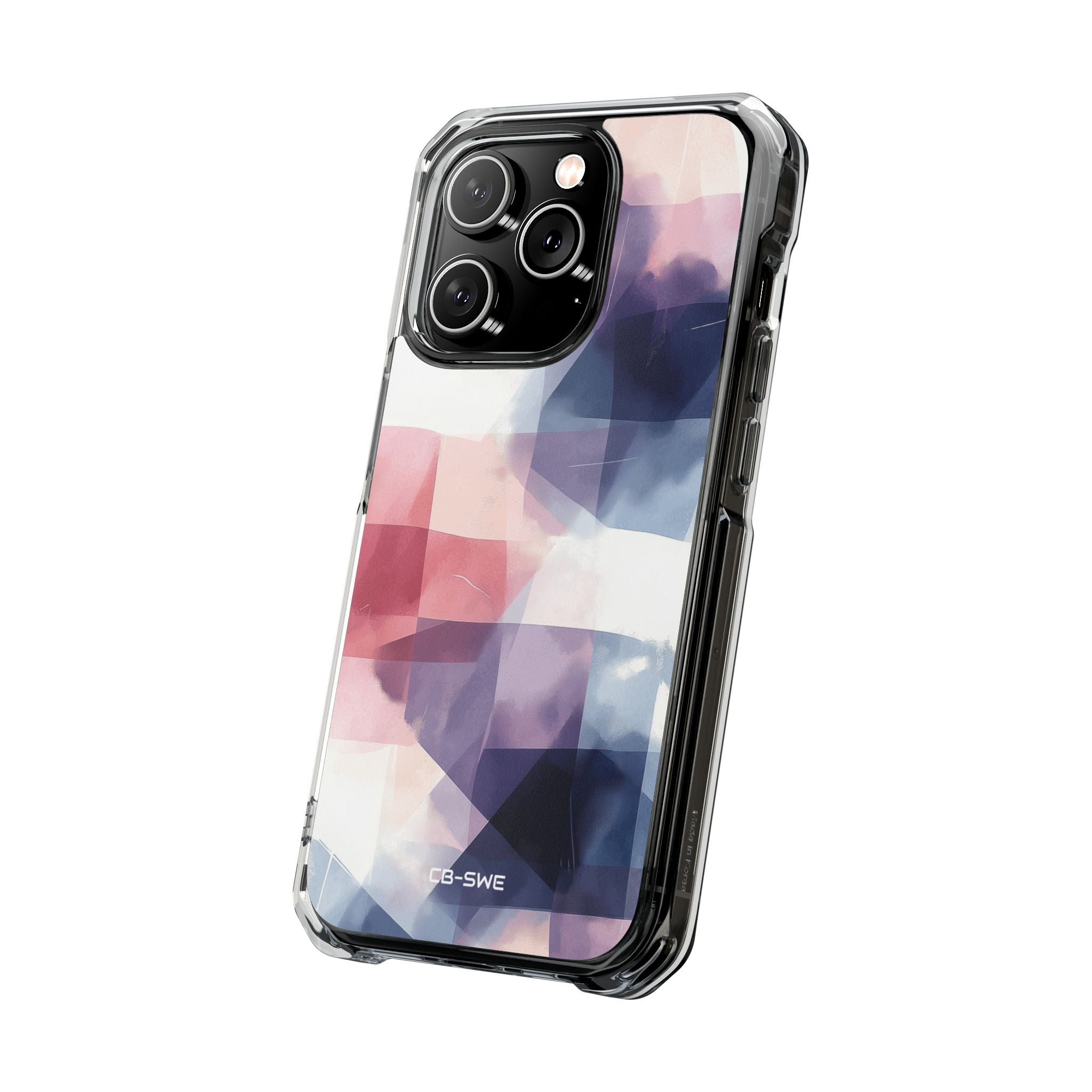 Fluid Shapes Merge iPhone Case - Impact