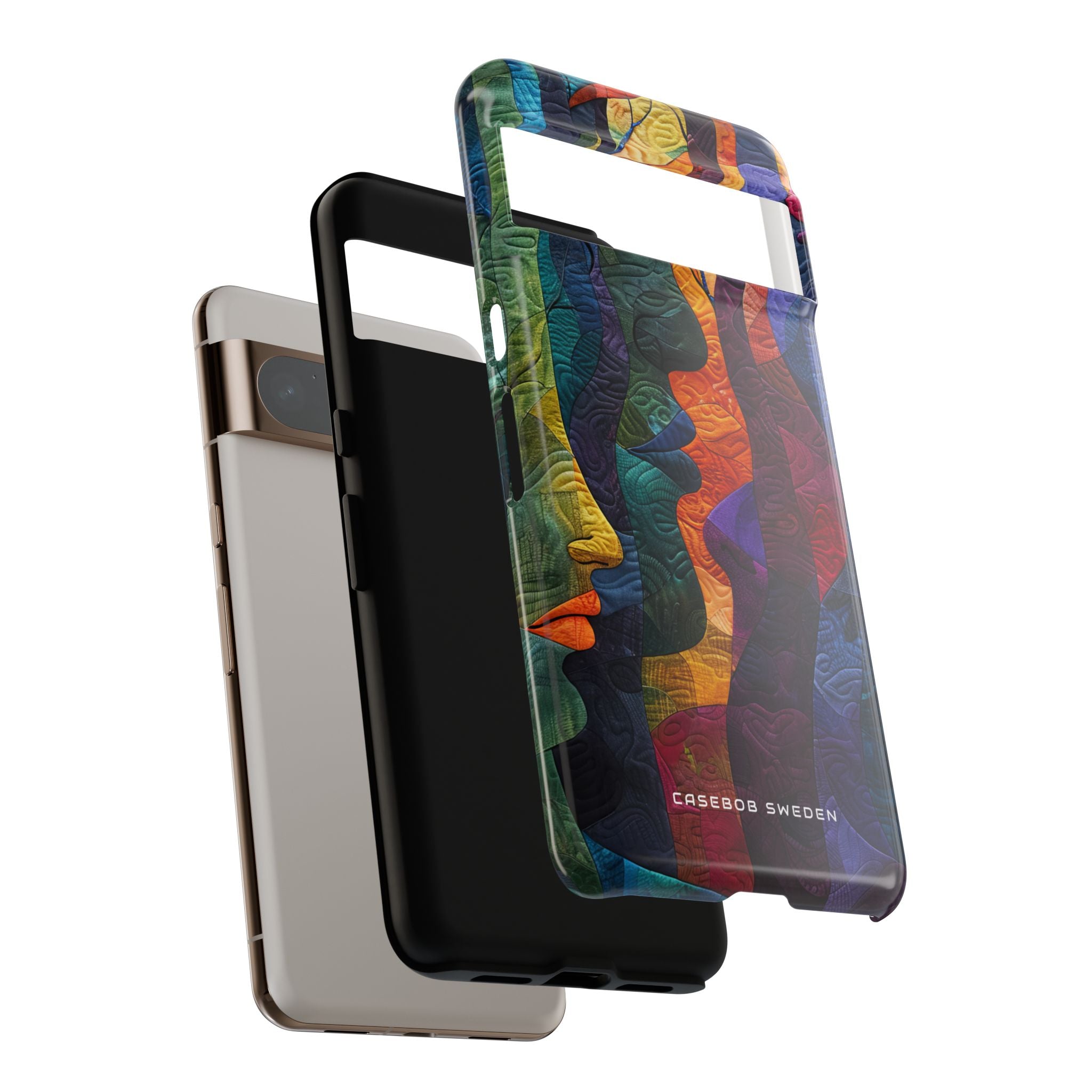 Harmonized Faces and Nature Fusion Google Pixel 8 - Tough Phone Case