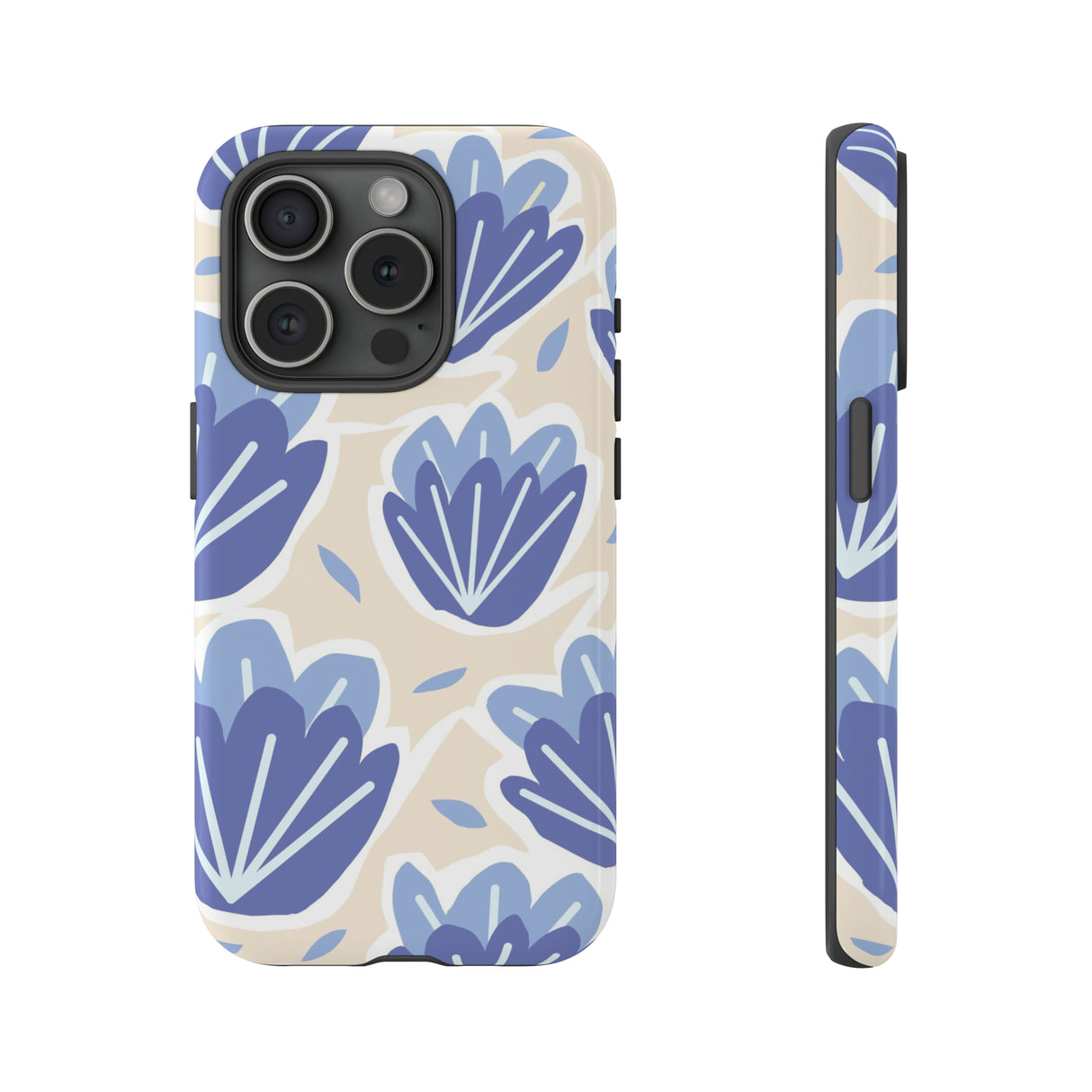 Light Blue Happy Flower - Protective Phone Case