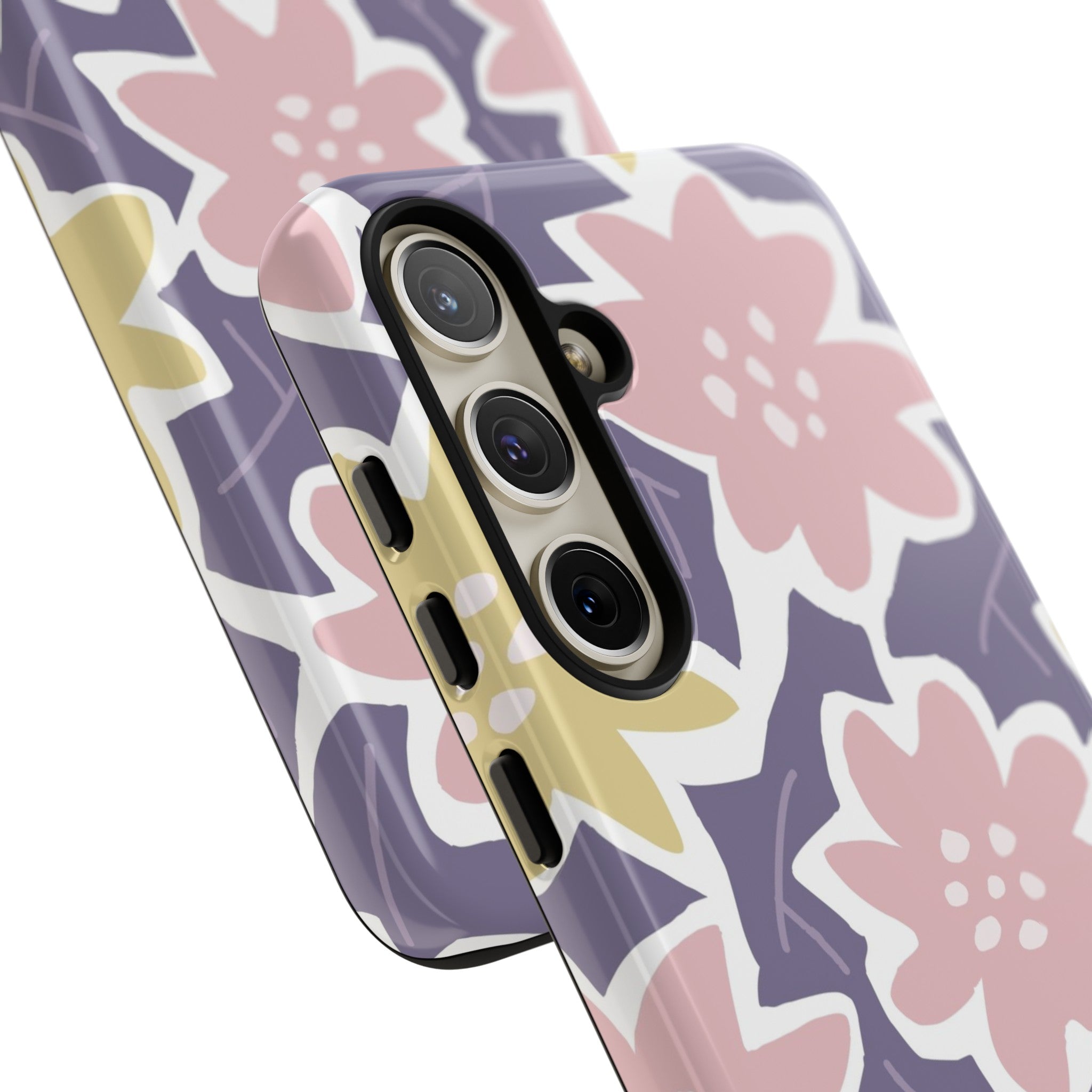 Purple Happy Flower - Protective Phone Case