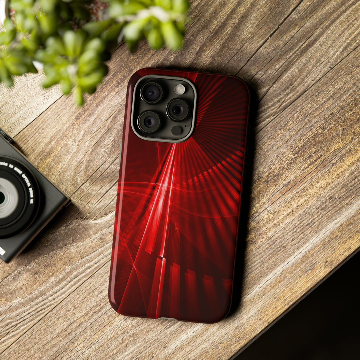 Red Disco Lights - Protective Phone Case