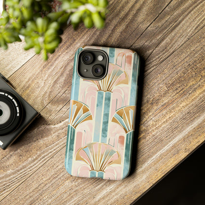 Art Deco Pastel Geometry - Protective Phone Case