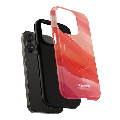 Flowing Coral Waves iPhone 14 - Tough+