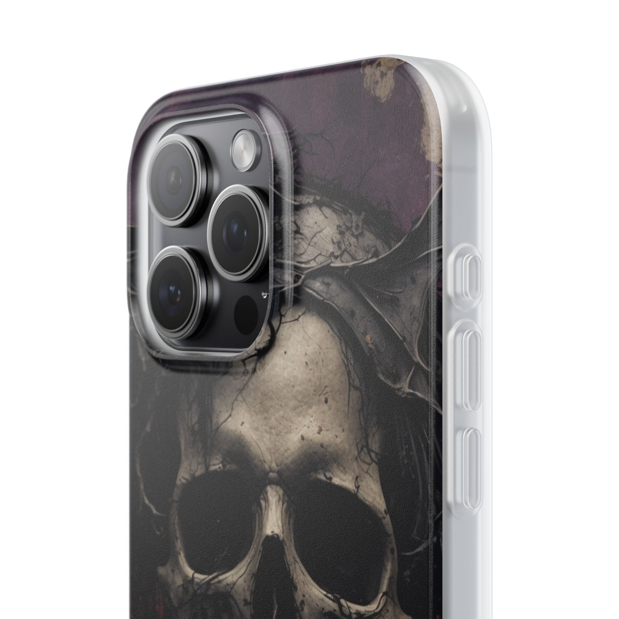 Gothic Skull Crown iPhone 15 Pro Max Case - Soft
