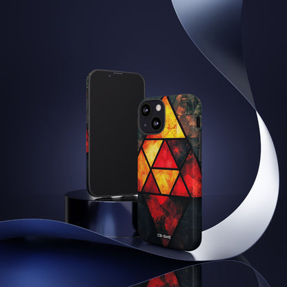 Triangles Illuminate Warmth - iPhone Case