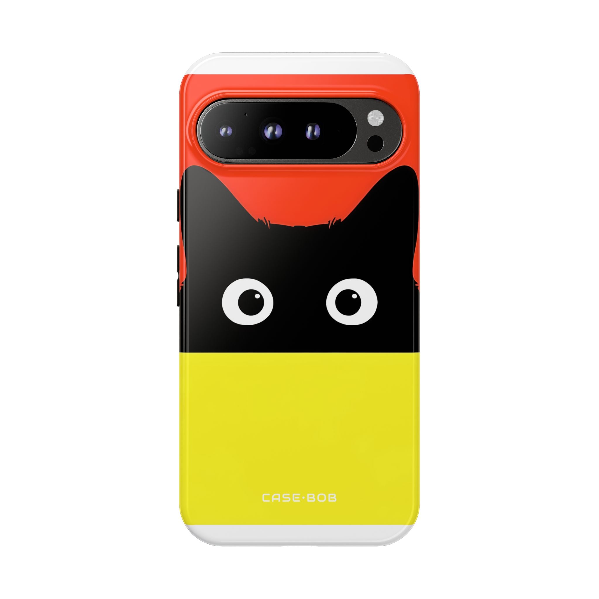 Peekaboo Cat Crimson Google Pixel 9 Pro XL Case - Tough