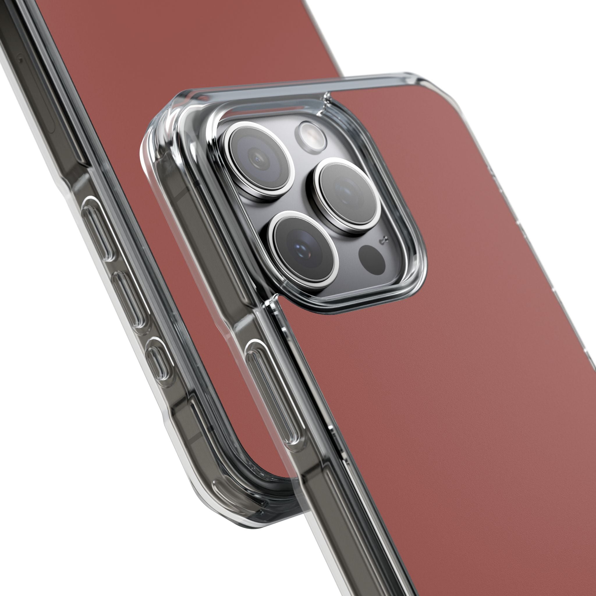 Red Wood - Clear Impact Case for iPhone