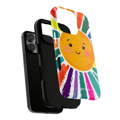 Smiling Sunburst iPhone 16 Pro Case - Tough