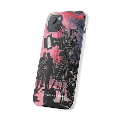 Retro Cinematic Spotlight iPhone 15 - Flexi Phone Case