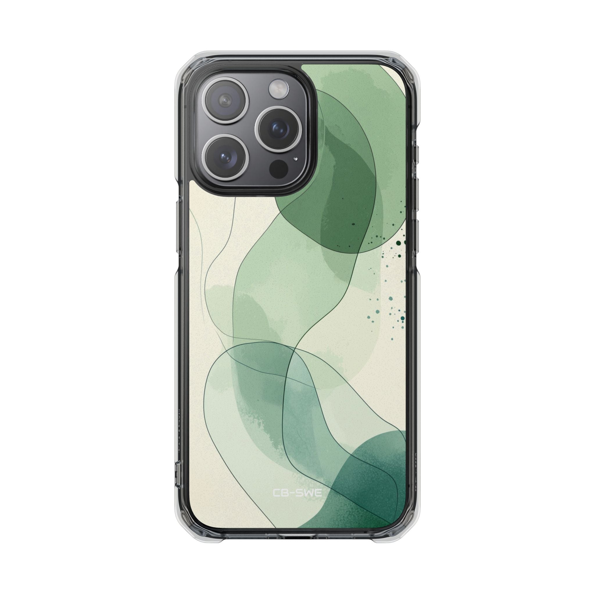 Green Waves Dance iPhone Case - Impact