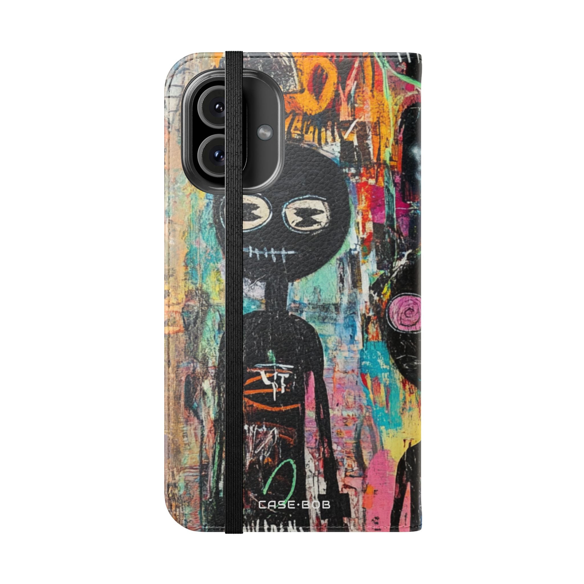 Wide-Eyed Faces - iPhone 16 Plus Case - Wallet