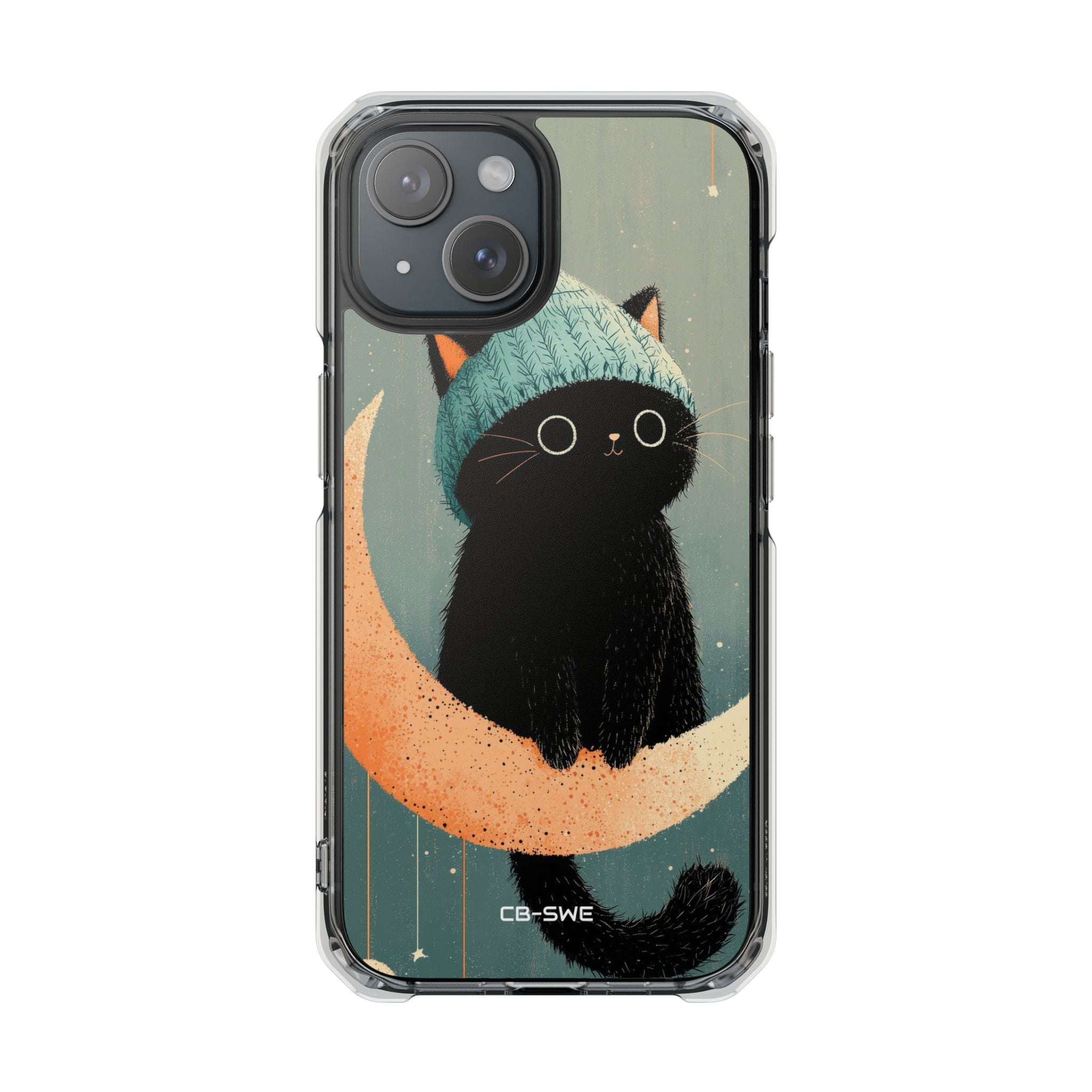 Cat Sits Dreaming iPhone Case - Impact