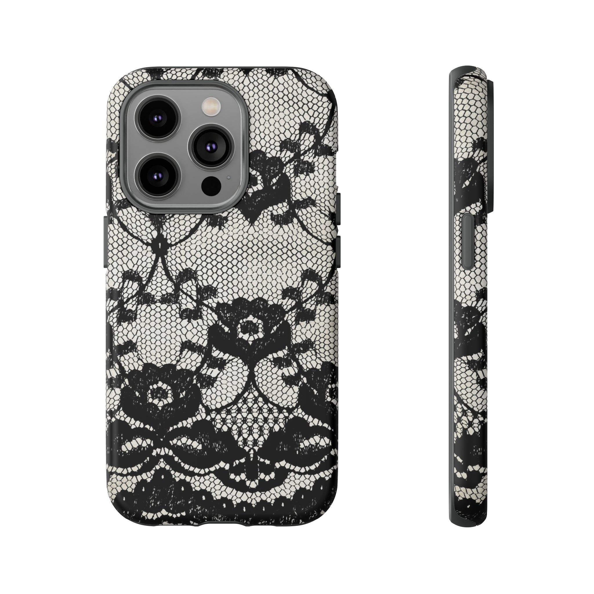 Lilrunge Gothic Flower - Protective Phone Case