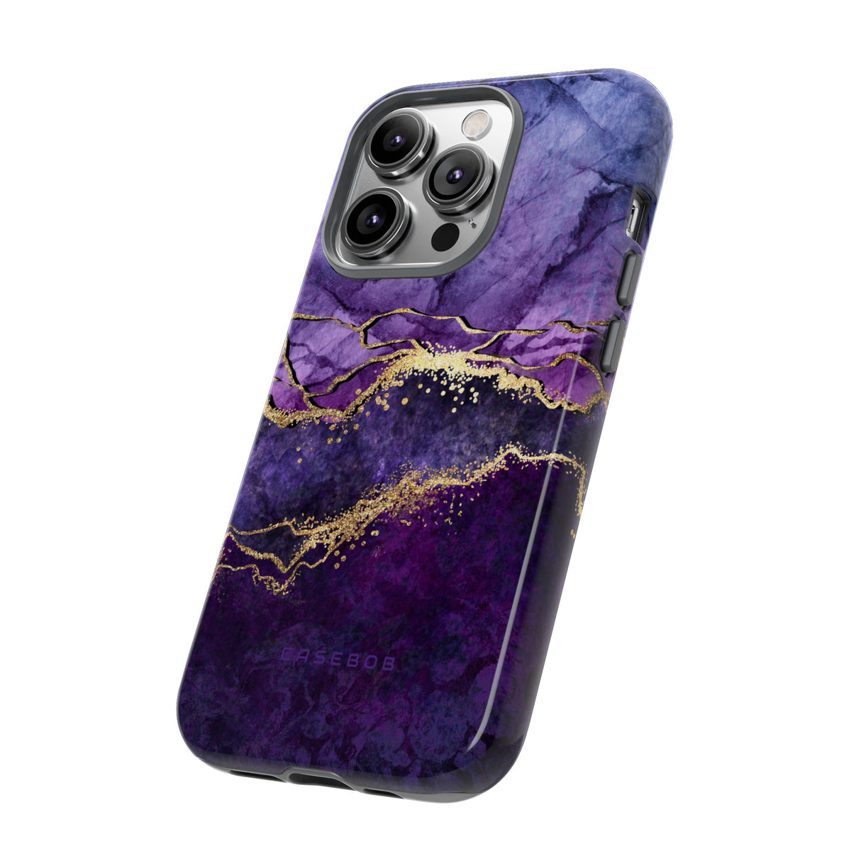 Purple Blue Marble - Protective Phone Case