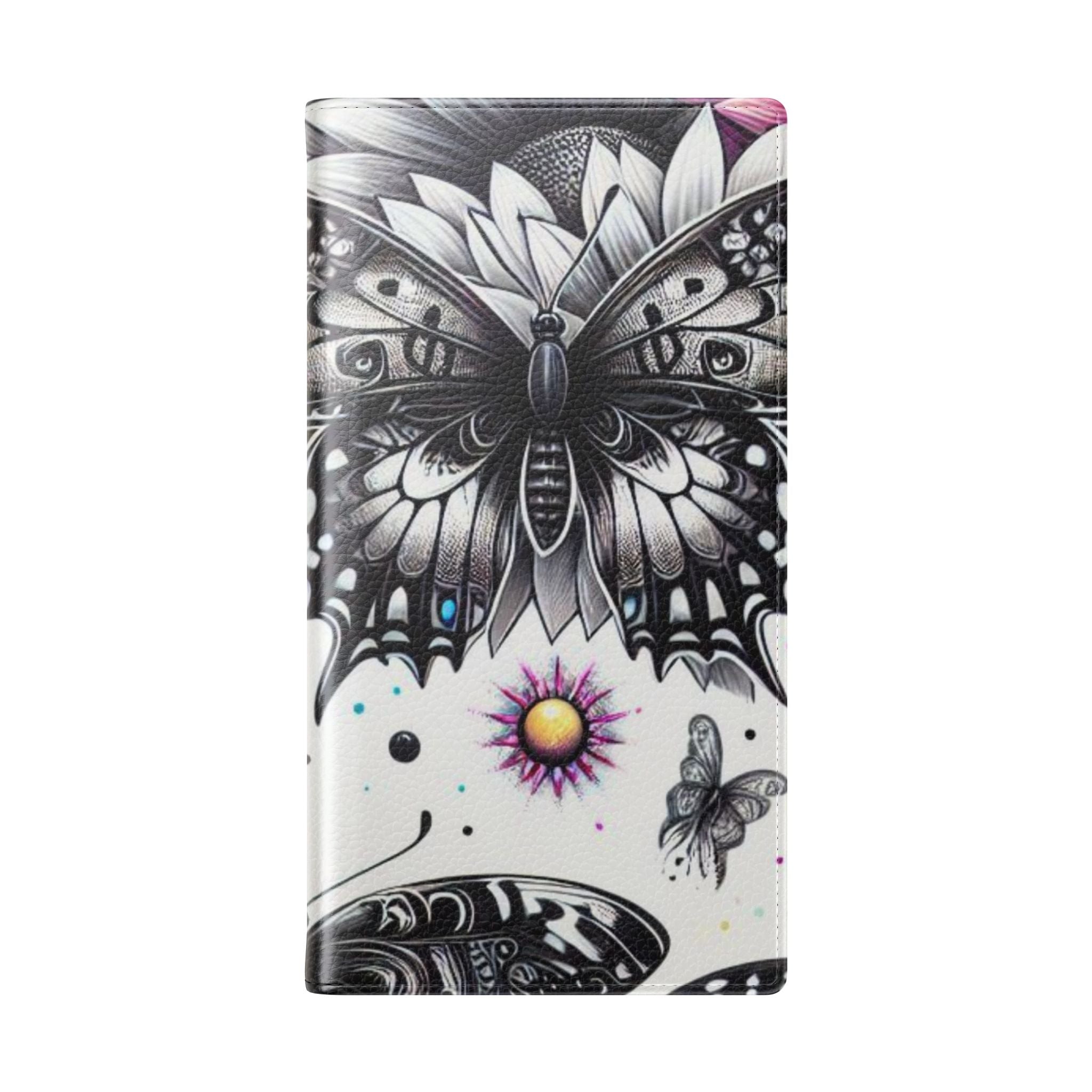 Monochrome Flutter - Samsung S23 Ultra Case - Wallet