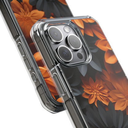 Graphical Orange Florals iPhone Case - Impact