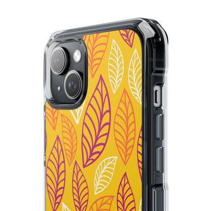 Vibrant Leaf Symphony iPhone Case - Impact