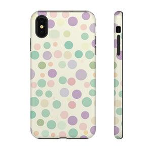 Polka Dot Pastel Harmony - Protective Phone Case